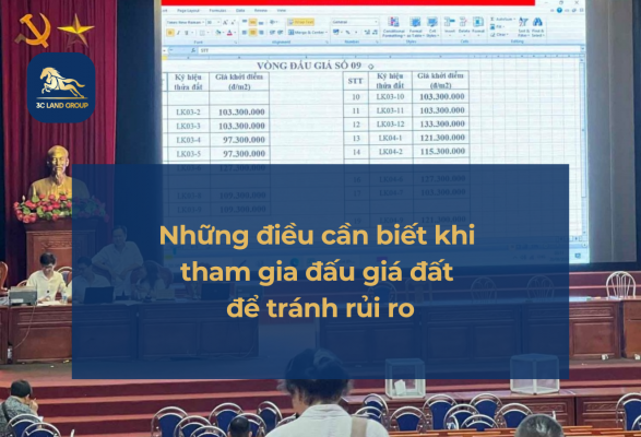 Những điều cần biết khi tham gia đấu giá đất để tránh rủi r