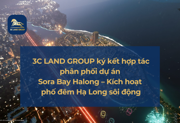 3C LAND GROUP ký kết hợp tác phân phối dự án Sora Bay Halong – Kích hoạt phố đêm Hạ Long sôi động