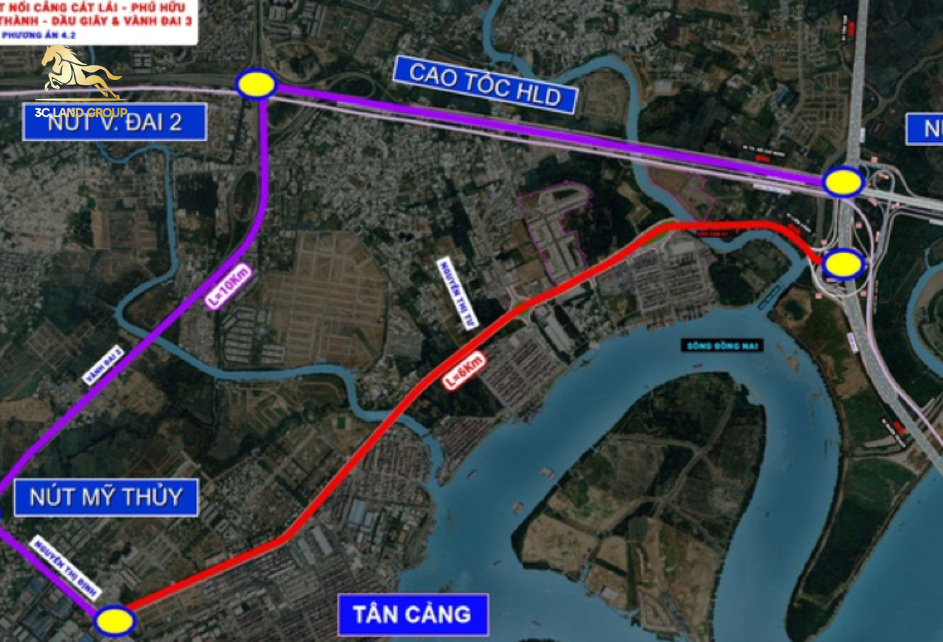Việc hoàn thành đường liên cảng Cát Lái – Phú Hữu sẽ giải quyết tình trạng ùn tắc giao thông tại khu vực cảng Cát Lái và cửa ngõ phía Đông Tp.HCM.
